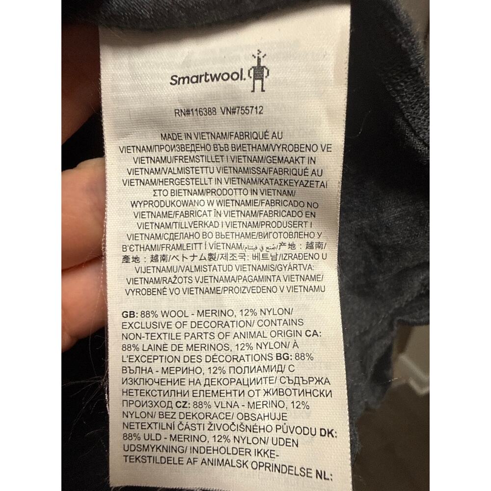 Smartwool Men’s Merino Wool Short Sleeve Base Layer Tee Gray Size Large - Picture 5 of 5